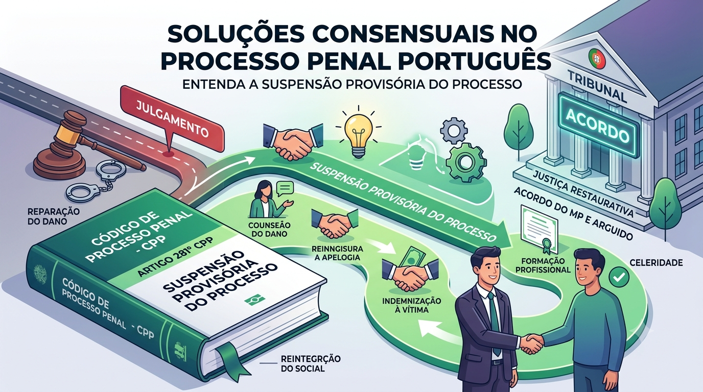 Soluções Consensuais no Processo Penal Português: Entenda a Suspensão Provisória do Processo