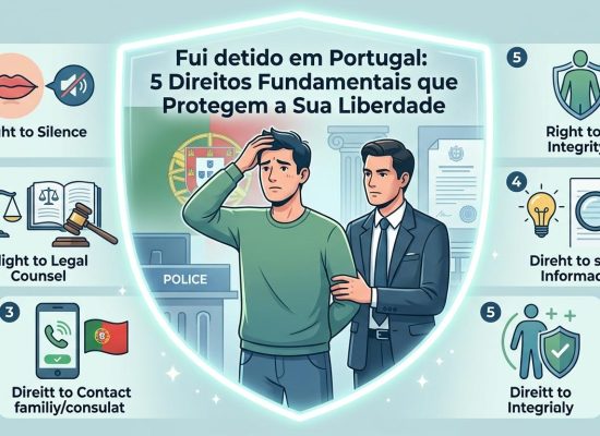 “Fui detido em Portugal”: Conheça os 5 Direitos Fundamentais que Protegem a Sua Liberdade