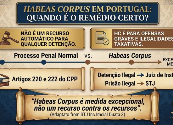 Habeas Corpus em Portugal: O Remédio Certo ou o Mito da Liberdade Imediata?